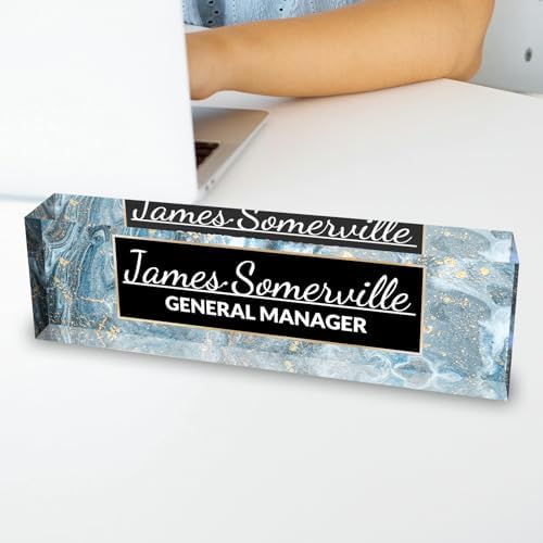 Desk Name Plate Personalized, Custom Name Plate for Desk, Acrylic Desktop Accessories, Office Gift & Decor for Women Men, Teacher Nurse Boss Employee Appreciation Gifts - Image 5
