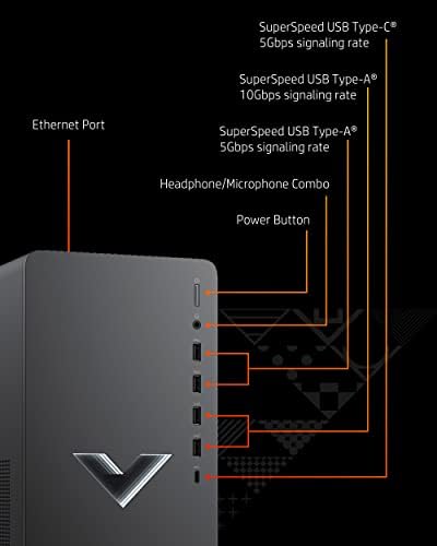 HP Victus 15L Gaming Desktop - 12th Gen Intel Core i5-12400F, 2.50 GHz - 8 GB SDRAM, 512 GB M.2 SSD - NVIDIA GeForce RTX 3050 - Windows 11 Home, Wi-Fi 6 & Bluetooth, 9 USB Ports (TG02-0021, 2022) - Image 6