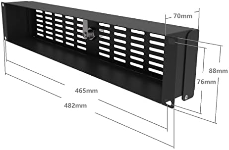 2U Rack Mount Security Cover for 19-inch Server Rack - Image 3