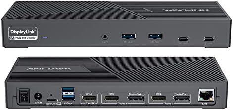 WAVLINK USB C Docking Station 4K@60Hz 3 Monitor for Mac(M1-M5,Neo),Windows by WAVLINK%C2%AE