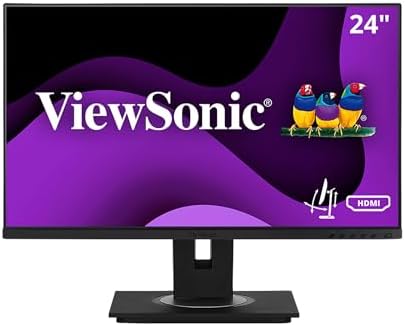 ViewSonic VG2448A 24 Inch 1080p IPS Ergonomic Computer Monitor, USB Hub by ViewSonicCorporation