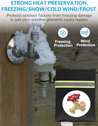 Outdoor Faucet Covers for Winter - 2Pack Hose Bib Covers Freeze Protection - Image 3