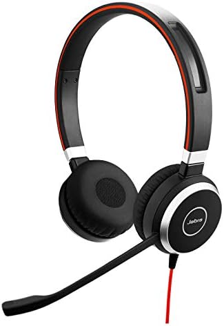 Jabra Evolve 40 Professional Wired Headset, Stereo, UC-Optimized – Telephone Headset for Greater Productivity, Superior Sound for Calls and Music, 3.5mm Jack/USB Connection, All-Day Comfort Design by Jabra