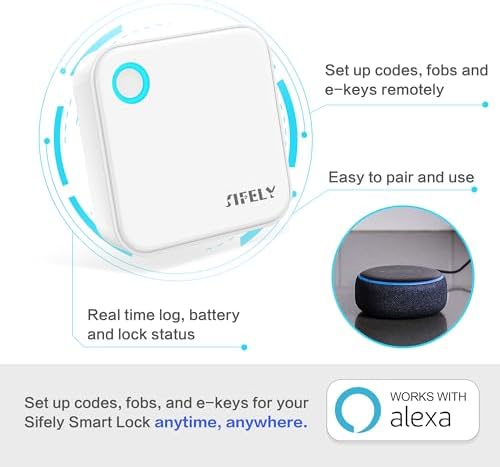 Sifely Smart Lock Wi-Fi Gateway - Remote Access Hub for Sifely Smart Door Lock, Works with App & Alexa (Model G5, Supports 2.4G & 5G Wi-Fi Dual-Band) - Image 2