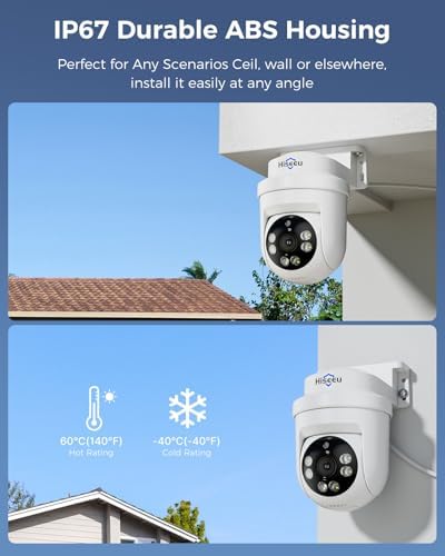 Hiseeu 3K 360°View PTZ Wired Security Camera System with 4PCS Cameras - Image 6