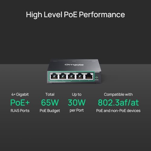 Omada ES205GP, 5 Port Gigabit Easy Managed PoE Switch - Image 3