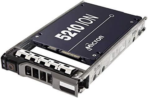 Micron 5210 ION 1.92TB Enterprise Solid State Drive Bundle with 2.5 inch Drive Tray Compatible with Dell PowerEdge R620, R630, R720, R720XD, R730, R730XD, R420, R430, T620, and T630 Servers by Micron