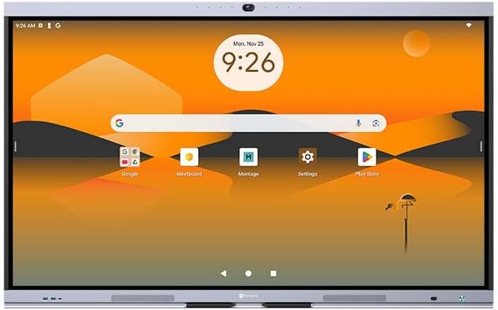 AG Neovo 65" Smart Board with Camera and Microphone, Google EDLA Certified Interactive Whiteboard for Business, Android 13, 4K Resolution, Wireless Screen Sharing, Digital Whiteboard (IFP6504P-AO) by AGNeovo