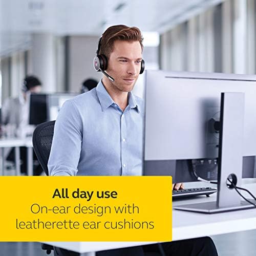 Jabra Evolve 75 UC Wireless Headset, Stereo – Includes Link 370 USB Adapter and Charging Stand – Bluetooth Headset with World-Class Speakers, Active Noise-Cancelling Microphone, All Day Battery - Image 6