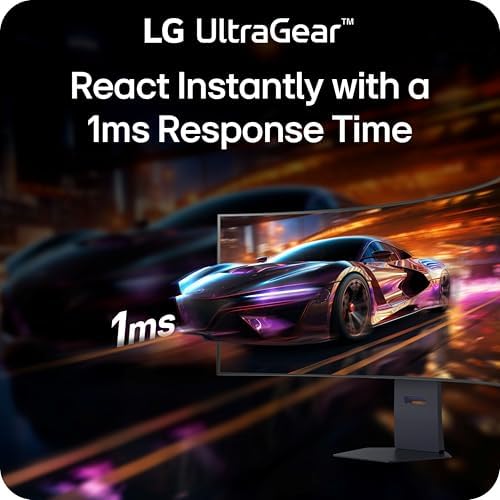 LG 37G800A-B 37-Inch Ultragear 4K UHD (3840 x 2160) Curved Gaming Monitor, 165Hz, 1ms, FreeSync Premium Pro, DisplayHDR 600, HDMI 2.1, DisplayPort, USB Type-C, Tilt/Height/Swivel Stand, Black - Image 5