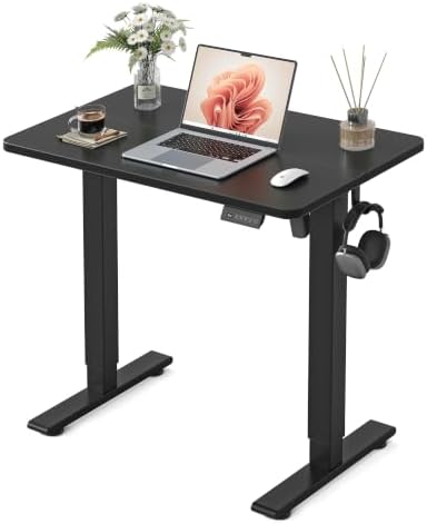 FEZIBO Standing Desk 32 × 19 Inch Electric Height Adjustable, Black by FEZIBO