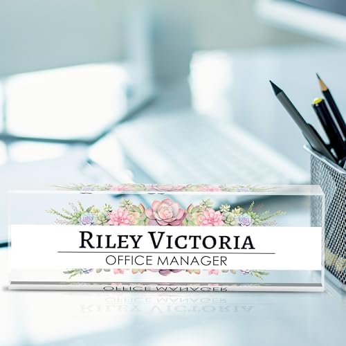 Personalized Acrylic Custom Name Plates for Office Desks - Image 2