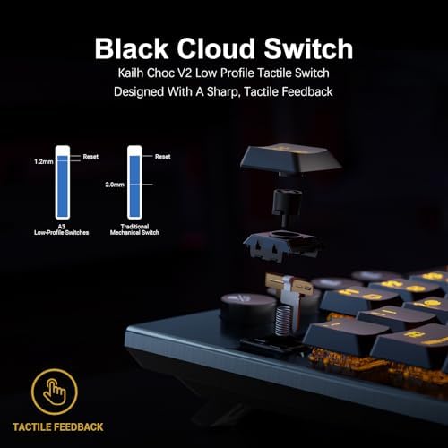Hexgears Immersion A3 Low Profile Wireless Mechanical Keyboard, Tactile - Image 2