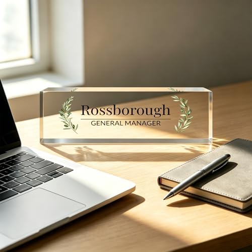 Custom Name Plate for Desk, Desk Name Plate Personalized, Acrylic Desktop Ornament, Stylish Office Decor, Appreciation Present for Boss, Social Worker, Teacher, Nurse, Employee - Image 4