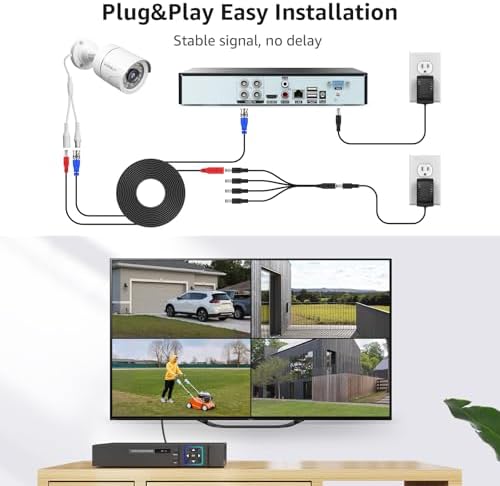 Wired Security Camera System Outdoor, 4X 1080P CCTV Camera, 500G HDD - Image 2