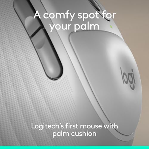 Logitech Signature Comfort Plus M850 L Wireless Mouse - Off White - Image 3