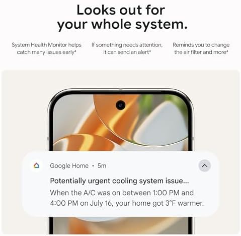 Google Nest Learning Thermostat (4th gen) + Nest Temperature Sensor (2nd gen) - Obsidian - Image 6