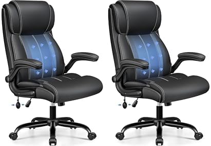 BESTFAIR Ergonomic Office Desk Chair, Adjustable Lumbar Support, Black by BESTFAIR