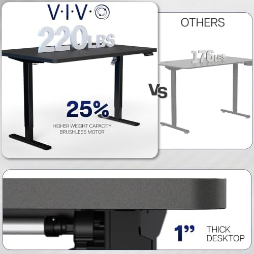 VIVO Dark Gray 48 x 30 in Standing Desk, DESK-KIT-1B5G - Image 5