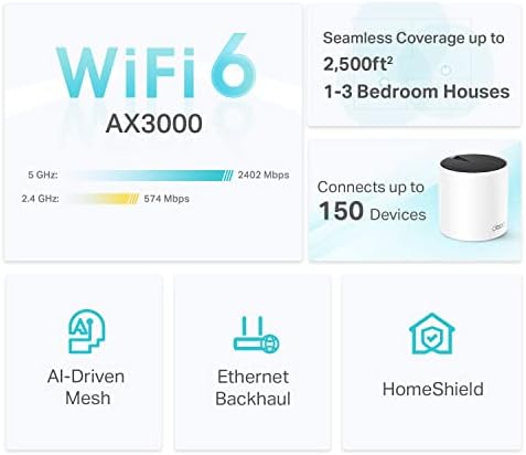 TP-Link Deco X55 AX3000 WiFi 6 Mesh System, Deco X55(1-Pack) - Image 2
