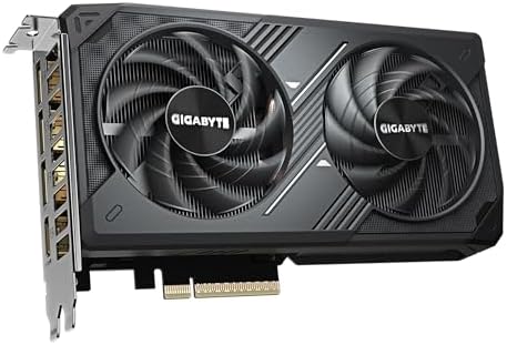GIGABYTE GeForce RTX 5060 WINDFORCE OC 8G Graphics Card, Cooling System, 8GB 128-bit GDDR7, PCIe 5.0, Manufactured by NVIDIA, DisplayPort & HDMI - Video Output Interface, GV-N5060WF2OC-8GD Video Card - Image 4