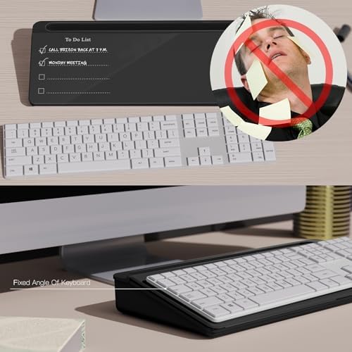 TOWON Glass Desk Whiteboard 16x7 in with to-Do List Templates, Black - Image 4