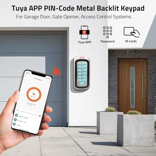 Wireless WiFi Tuya Access Control Keypad, 12V DC Metal Door Access Control - Image 2