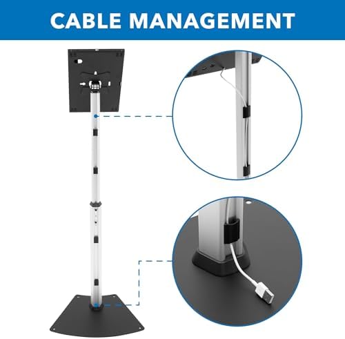 Mount-It! Anti-Theft iPad Floor Kiosk, Height Adjustable, VESA 75x75 Mount - Image 6