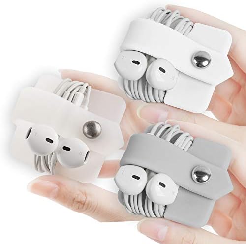 Cord Organizer Earbuds Holder Earphone Wrap Earphones Organizer Headset Headphone Earphone Wrap Winder Cord Manager Cable Winder Set of 3 - Image 2