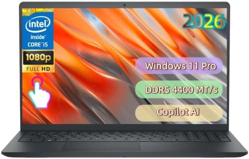 Dell 15.6" FHD Touchscreen Laptop, Intel 13th Gen Core i5-1334U, 16 GB DDR5 by Dell