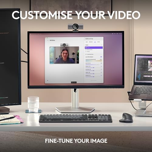 Logitech MX Brio Ultra HD 4K Webcam Collaboration and Streaming - Graphite - Image 5
