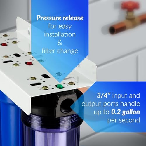 iSpring WCB32C Whole House Water Filter System w/First-Stage Clear Housing - Image 4
