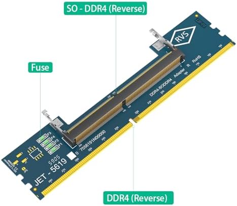 Mustpoint Laptop SO DDR4 RAM to Desktop DDR4 Adapter Card, Memory Tester SO DIMM 4 to ddr4 Converter - Image 3