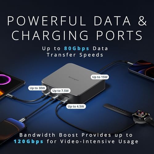 Kensington SD5010T5 Thunderbolt 5 Docking Station with 140W PD, Up to Three 4K 60Hz Displays, 13 Ports, 2 x HDMI, 2 x TB5, SD & Micro SD 4.0 Slots, 2.5Gbps Ethernet (K35231NA) - Image 4