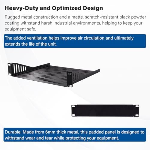 GeeekPi 4U Server Cabinet, 10 inch Mini Server Rack for Network, Servers, Audio, and Video Equipment, DeskPi RackMate T0 Rackmount, 7.87 inch Depth - Image 4