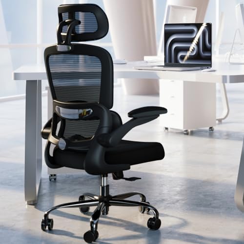 TRALT Office Chair Ergonomic Desk Chair with Lumbar Support Black, 15 - Image 2