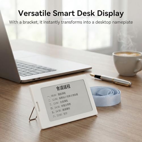 ID Badge Holder, E - Ink Smart Badges, 3.7in Passive Electronic Ink Screen Nameplate ID Holder with NFC, Employee Student Badges for iOS Phone APP - Image 6