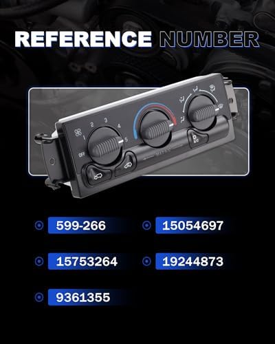 599-266 A/C Heater Climate Control Module Panel Switch for Chevy, GMC - Image 4