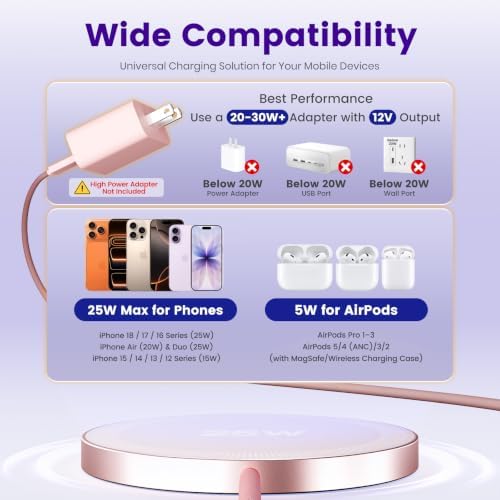 MagSafe 25W Wireless Charger for Apple Magnetic Fast Charging Pad - Image 3