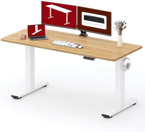 SANODESK 63''x24'' Height Adjustable Electric Standing Desk for Home Office by sanodesk