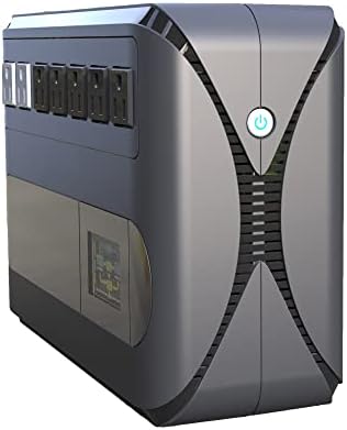 1000VA 500W Offline UPS LCD Battery Backup and Surge Protector for Computer - Image 2