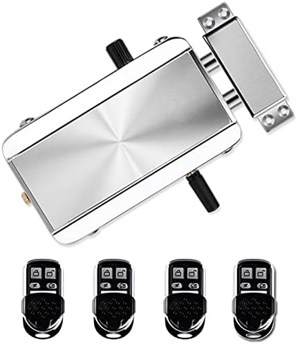 Electronic Intelligent Door Lock Kit, Home Door Lock Kit with 4 Remote Control, Smart Wireless Anti-Theft Home Security Keyless Deadbolt Access Control System for Home Hotel Apartment(Conventional) by Unknown