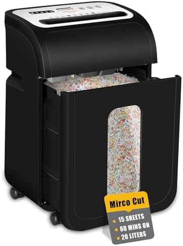 VidaTeco 14-Sheet Micro Cut Paper Shredder for Home Office Heavy Duty by VidaTeco