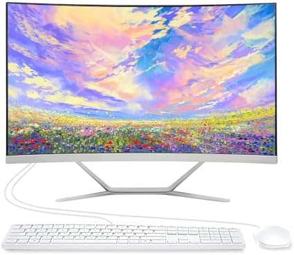 All-in-One Desktop Computer PC, 24" Curved FHD Display, i5-6500T 8GB 256GB by Unknown