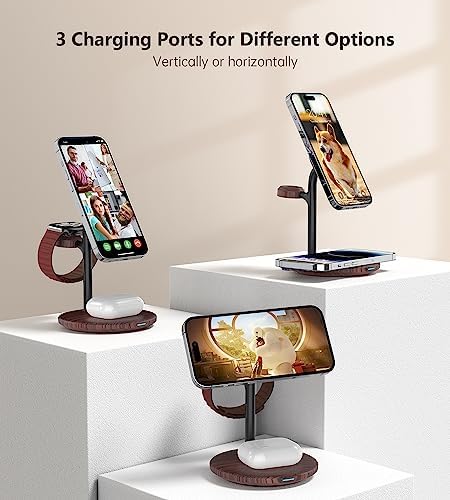 3 in 1 Magnetic Wireless Charging Station for Apple Devices,15W for Magsafe - Image 4
