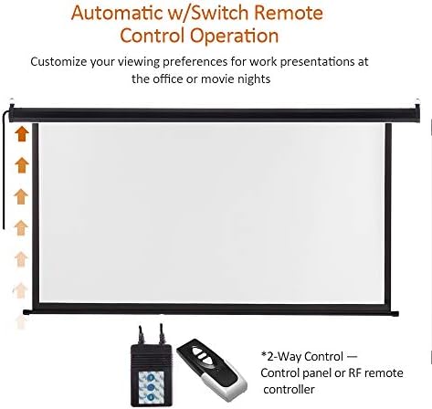 Auto Motorized Projector Screen with Remote Control, 120 inch, 4:3 Ratio - Image 3