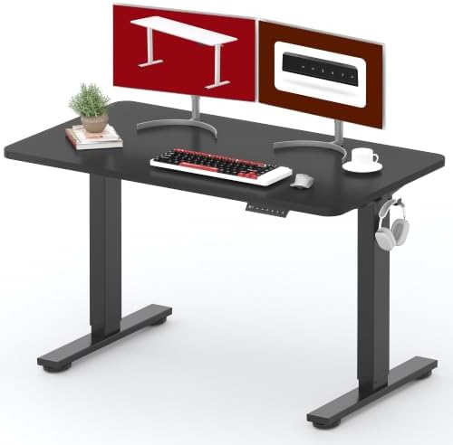 SANODESK 48''x24'' One-Piece Height Adjustable Electric Standing Desk by sanodesk
