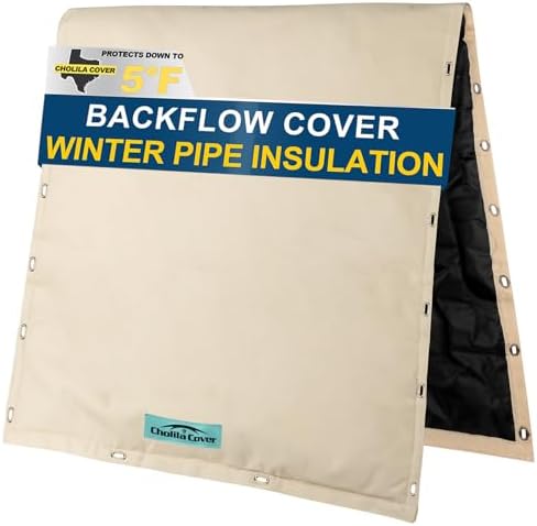 Insulated Backflow Preventer Cover, 36" W x 36" H, Khaki by CholilaCover