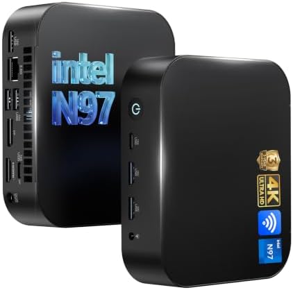 ASUS NUC 14 Pro Essential Mini PC, Intel NUC 14 NUC14MNK PC, Core N97, 8GB DDR5, 256GB SSD, Win 11 Pro, WiFi 6E, BT 5.3, Business Desktop for Daily, Office, Education, Digital Signage, Edge Computing by GeekplusASUSIntelNUCMiniPc