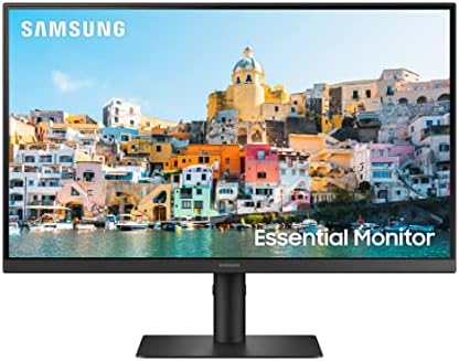SAMSUNG S40A Series 24-Inch FHD 1080p Computer Monitor, 75Hz, IPS Panel, HDMI, DisplayPort, USB-C, Height Adjustable Stand, 3 Yr WRNTY (LS24A400UJNXZA),Black by Unknown